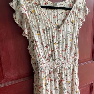 Lucky Brand Boho Flower Dress LARGE